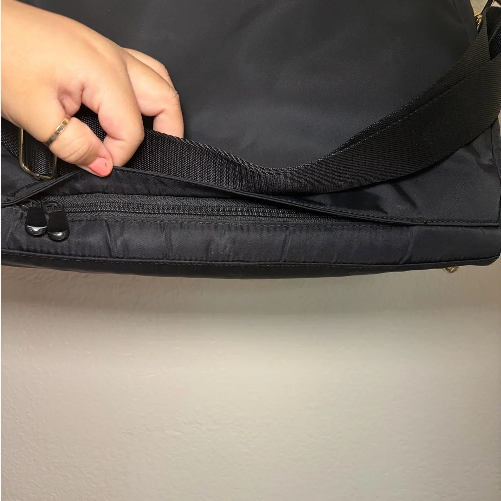 Lo & Sons Black O.G. Laptop Tote Nylon Travel Tote